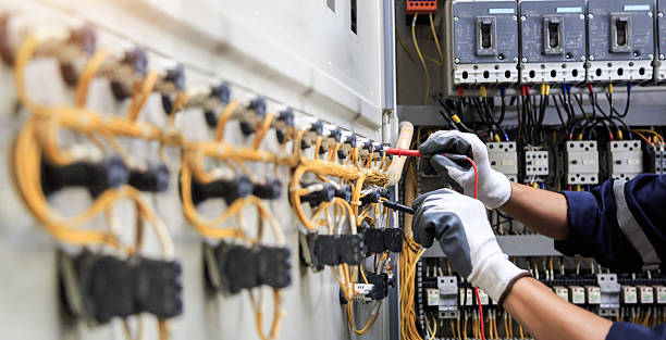 Professional Electrician technician working in Trevose, PA